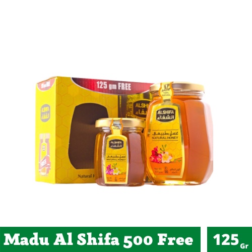 

Madu AL SHIFA 500gr + 125gr Free. Paket Madu Al Shifa - 500 Free 125 GR