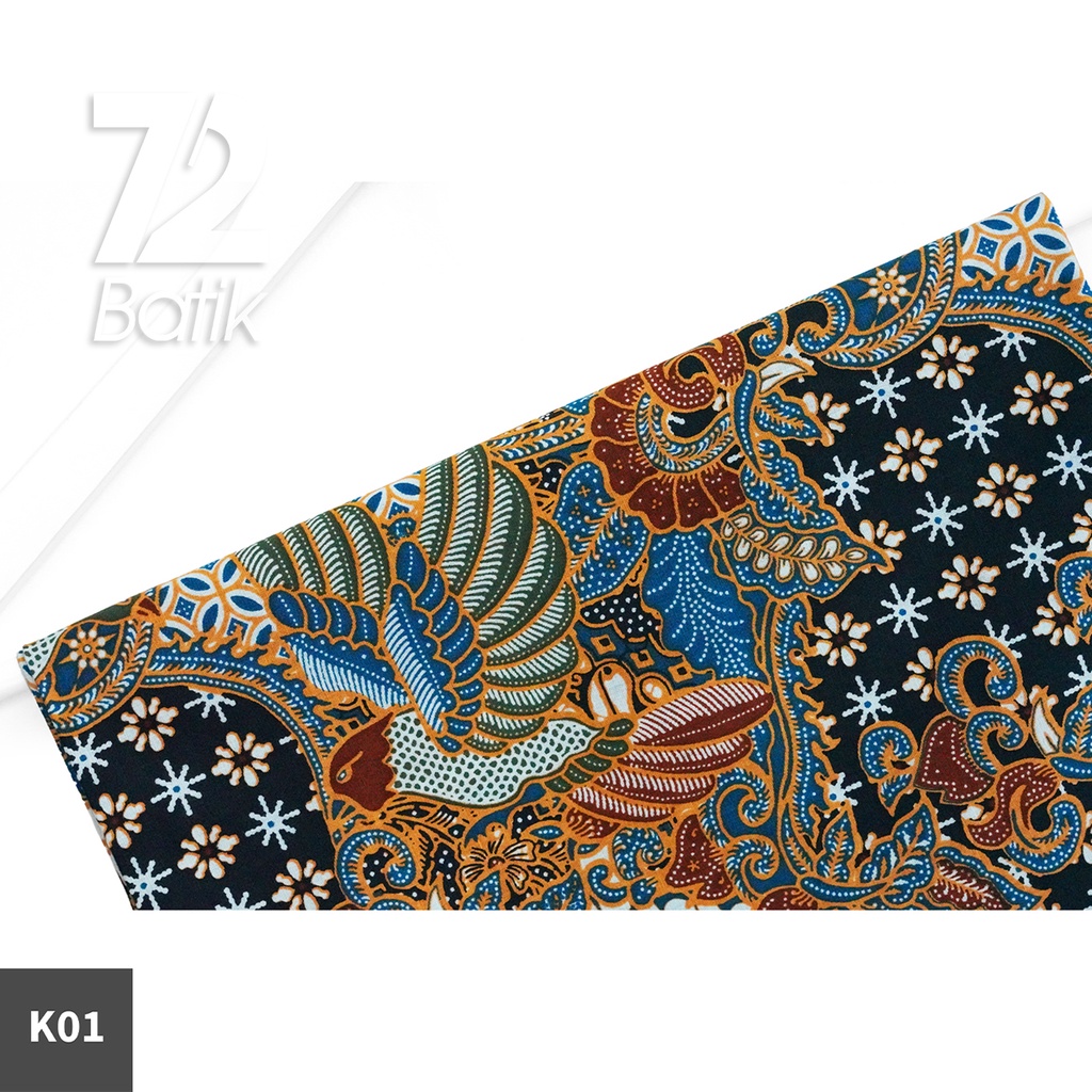 KAIN BATIK PREMIUM Bahan Katun Motif Sekar Jagad Roll Biru 722757 Cap 72 Jarik Jarit Samping Kebat Panjang Batik Katun Modern Premium Bahan Seragam Batik Pernikahan Kantor Keluarga Murah Kamen Jadi Batik Bali Lembaran