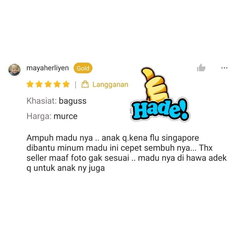 Madu Saga Asyifa - Obat Batuk Sariawan Madu Daun Saga