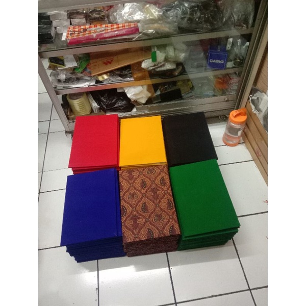 

map upacara bendera bahan bludru ukuran A4 ready stok berkualitas