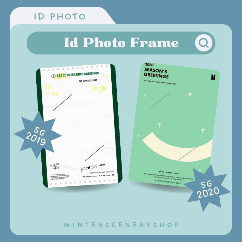 Id Photo Frame BTS Murah | Season's Greetings 2019-2022 & Membership Kit