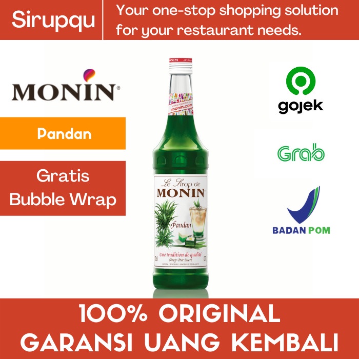 

MONIN PANDAN SYRUP 70 CL 700 ML