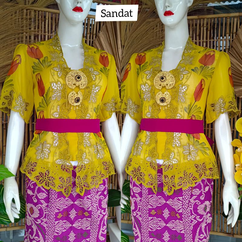 Kebaya jadi bordir lukis premium || kebaya lukis || kebaya bordir bali || kebaya kondangan