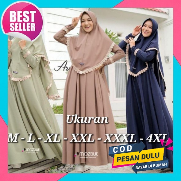 Garede - Gamis Remaja Kekinian Korean Style Crinkle Premium Airflow Jumbo Ld 120 Terbaru 2023 Gamis 