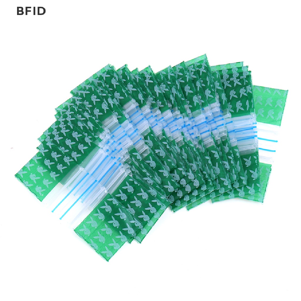 [BFID] 1.6 * 2.1.8 * 2.5/2.5 * 3.3 * 4cm 100pcs/bag Kantong ziplock Kecil Blok Gaya Acak [ID]