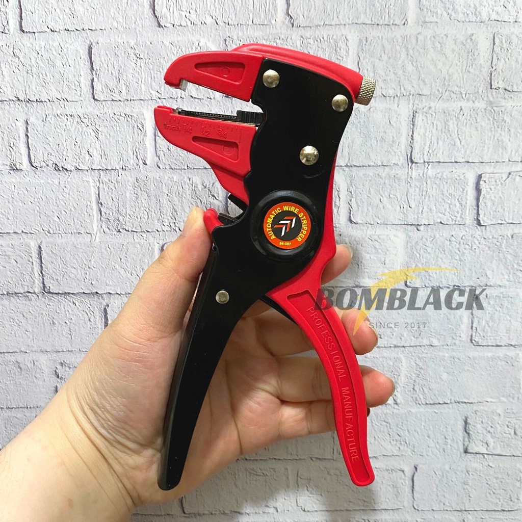 Tang Kupas Kabel Model F GRIP ON Cable Wire Stripper Potong Kabel 2in1