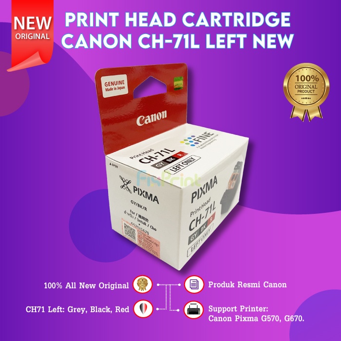 Print Head CH-71L CH-71R Printhead Cartridge Printer Canon G570 G670 CH71L CH71R