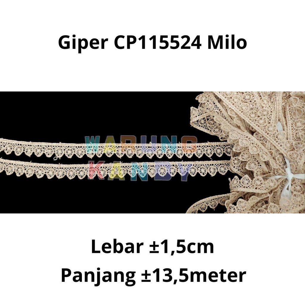 Renda Giper CP115524 Milo 1,5CM