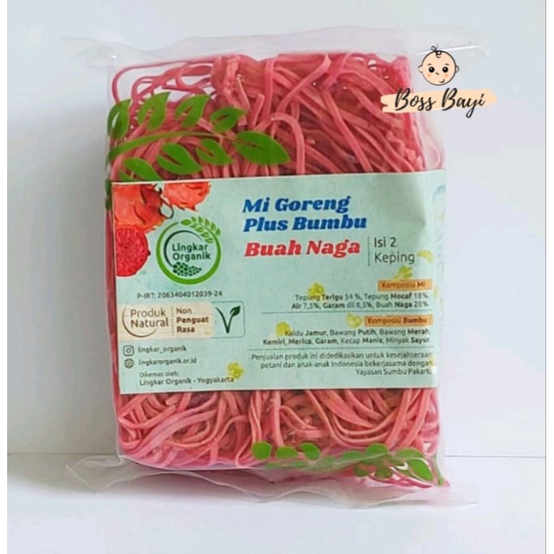 LINGKAR ORGANIK - Mie Goreng plus Bumbu dari Sayur &amp; Buah / Mie MPAsi