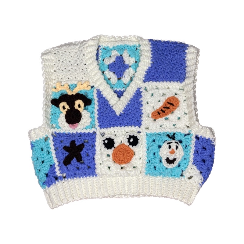 Custom Vest Character (crochet vest/rompi rajut)