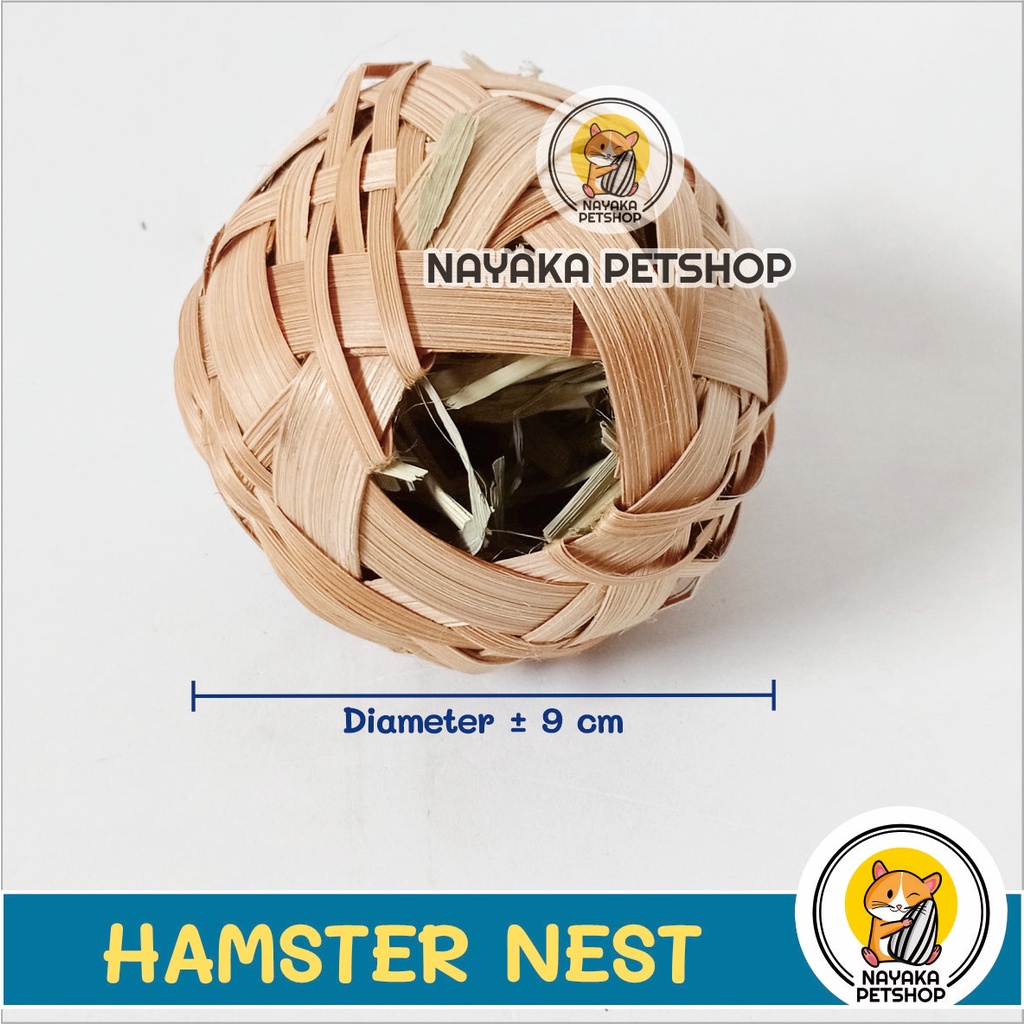 Hamster Nest Sarang Hamster Bola Hideout Hide out Mainan Tempat Tidur Hewan