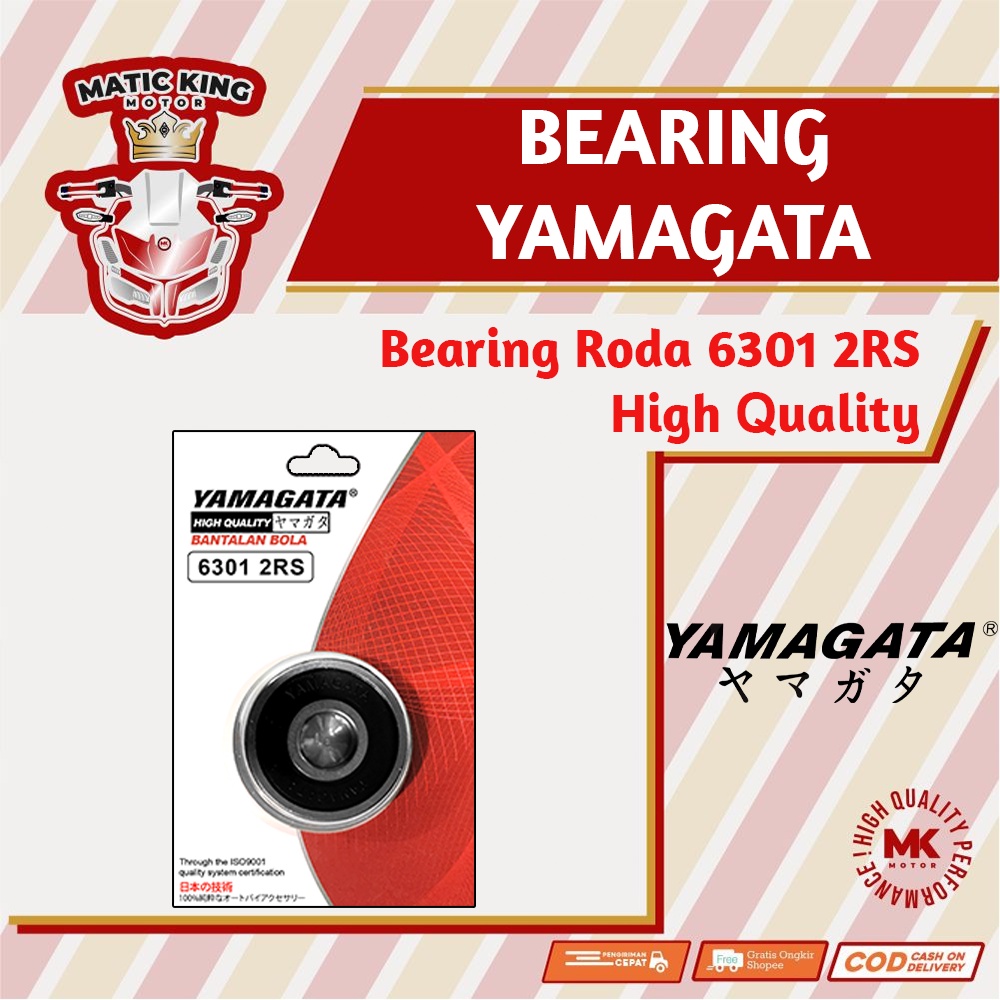 Bearing laher lahar pelor roda 6301 2 RS  Yamagata