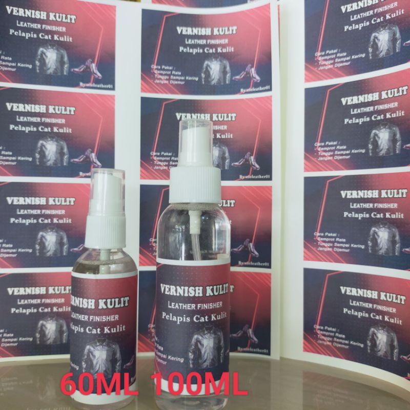 vernish finising cat jaket kulit asli,tas ,sepatu dll