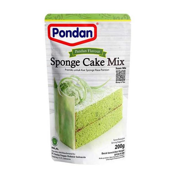 

PONDAN SPONGE CAKE MIX PANDAN 200GR