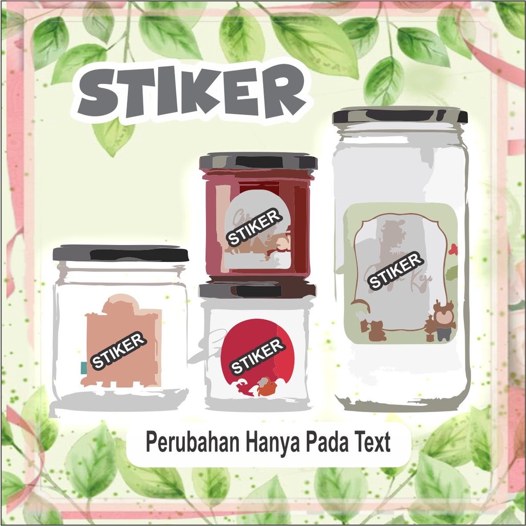 

Sticker Toples kue kering lebaran Label toples kue ISKSTORE