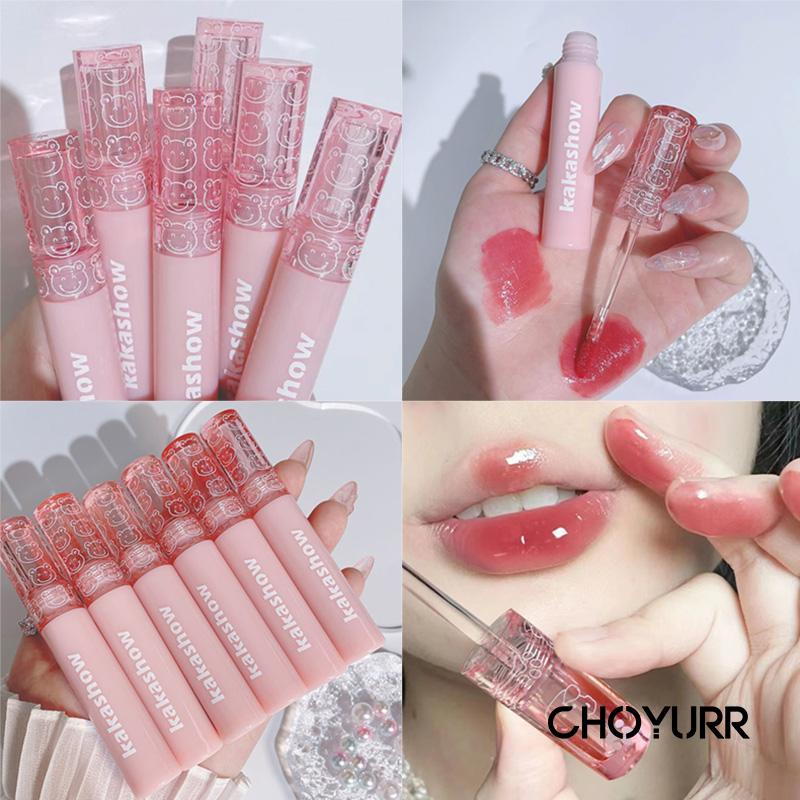 【COD】Kakashow Lipstick Pink Bear Jelly / Lip Gloss Korea / Lip Gloss Mirror Water / Lipstick Korean/ Lip Tint / Watery Lipstick-CH