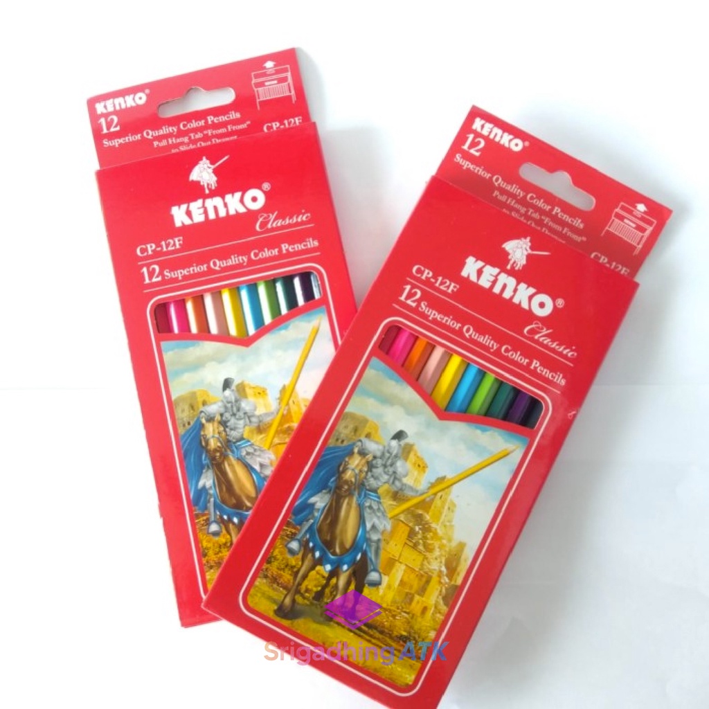

Pensil 12 Warna/Color Pencil Panjang KENKO Classic CP-12F