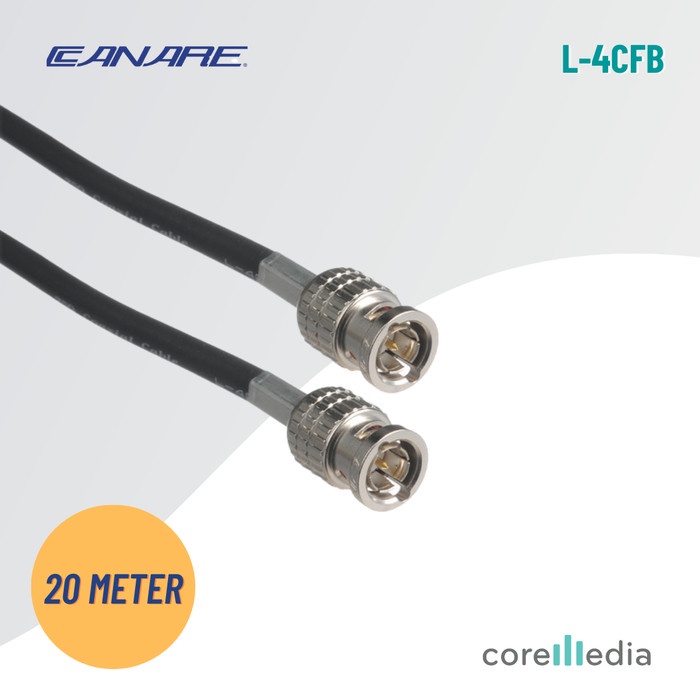 Kabel Kabel Sdi 20 Meter - Canare L-4Cfb Rg59 With Male Bnc - Hd-Sdi Cable