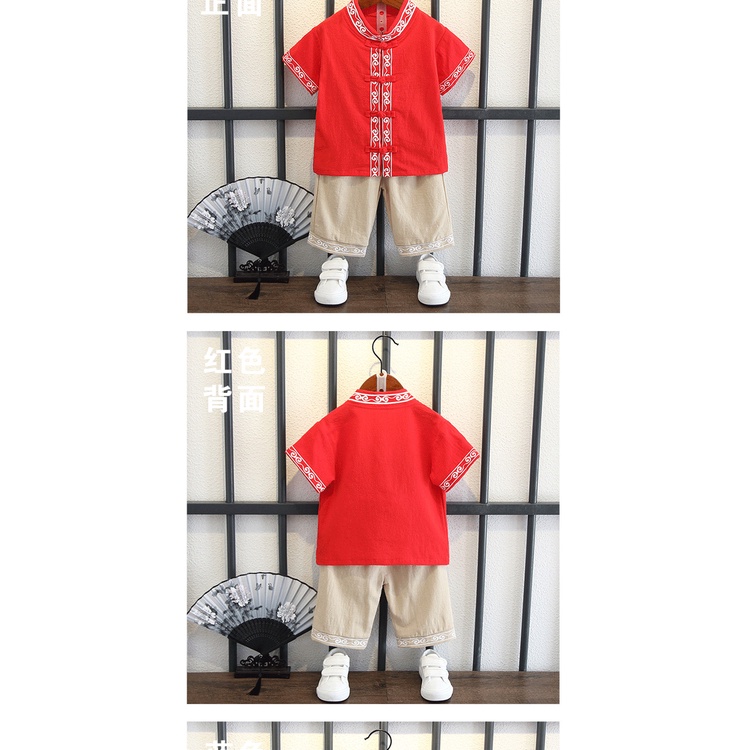 [Brandedbaby] SETELAN CASUAL ANAK LAKI LAKI / SET CHEONGSAM ANAK LAKI LAKI ANEKA MOTIF DAN WARNA