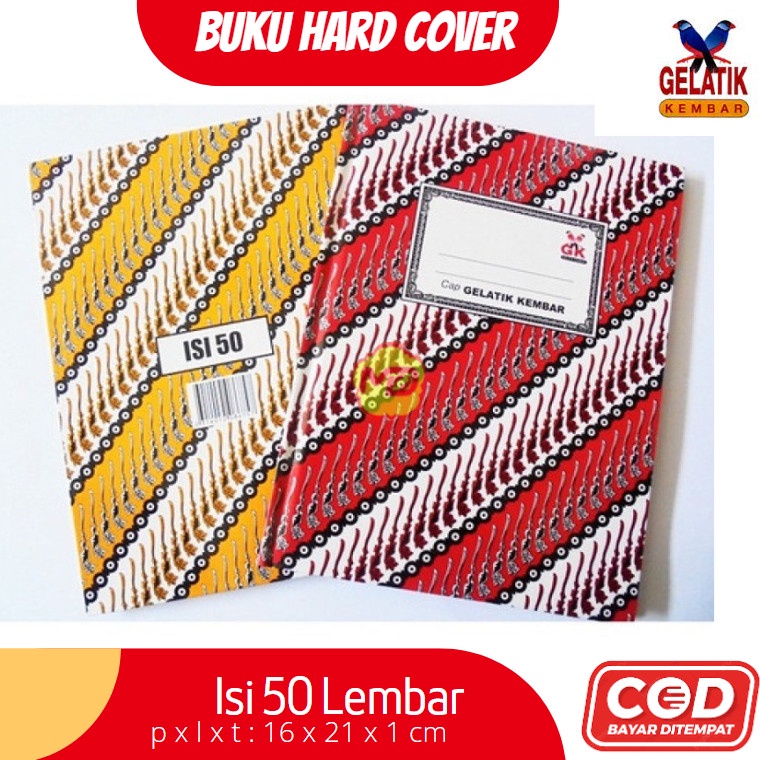 Jual Buku Tulis Hard Cover Kwarto Hardcover Motif Batik Parang Cap