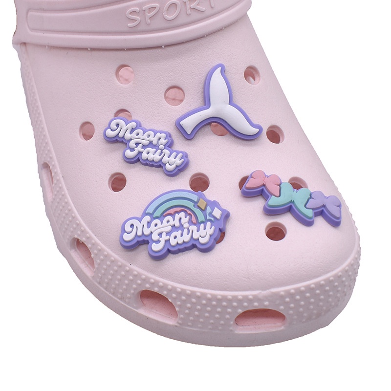 Crocs jibbitz diy Shoe accessorie ins Shoe Decoration Sticker croc clog jibbitz Gesper Sepatu Untuk crocs charm pin