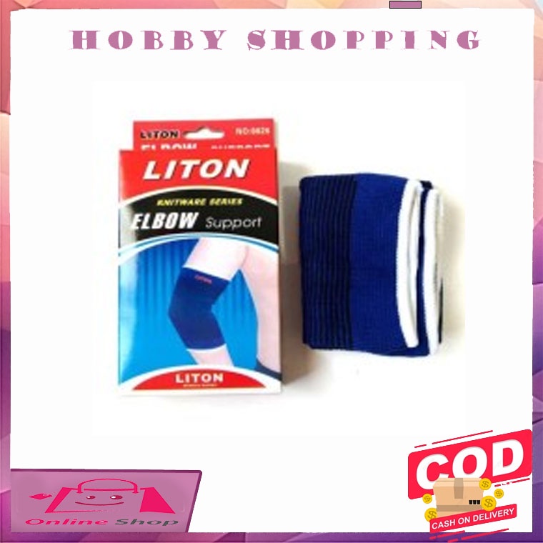 Liton Dekker Pelindung Pengaman Siku Tangan Lengan Liton Elbow Support Original Perlengkapan Olah Raga Nyaman