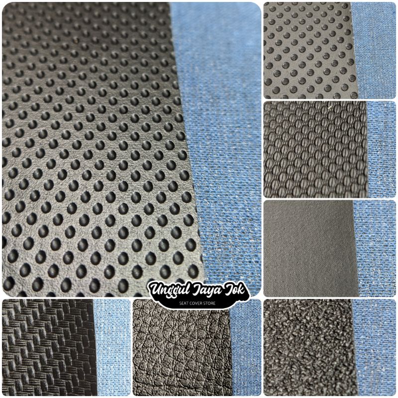 Kulit Jok Motor Hitam Polos Tebal Amplas Karbon Universal