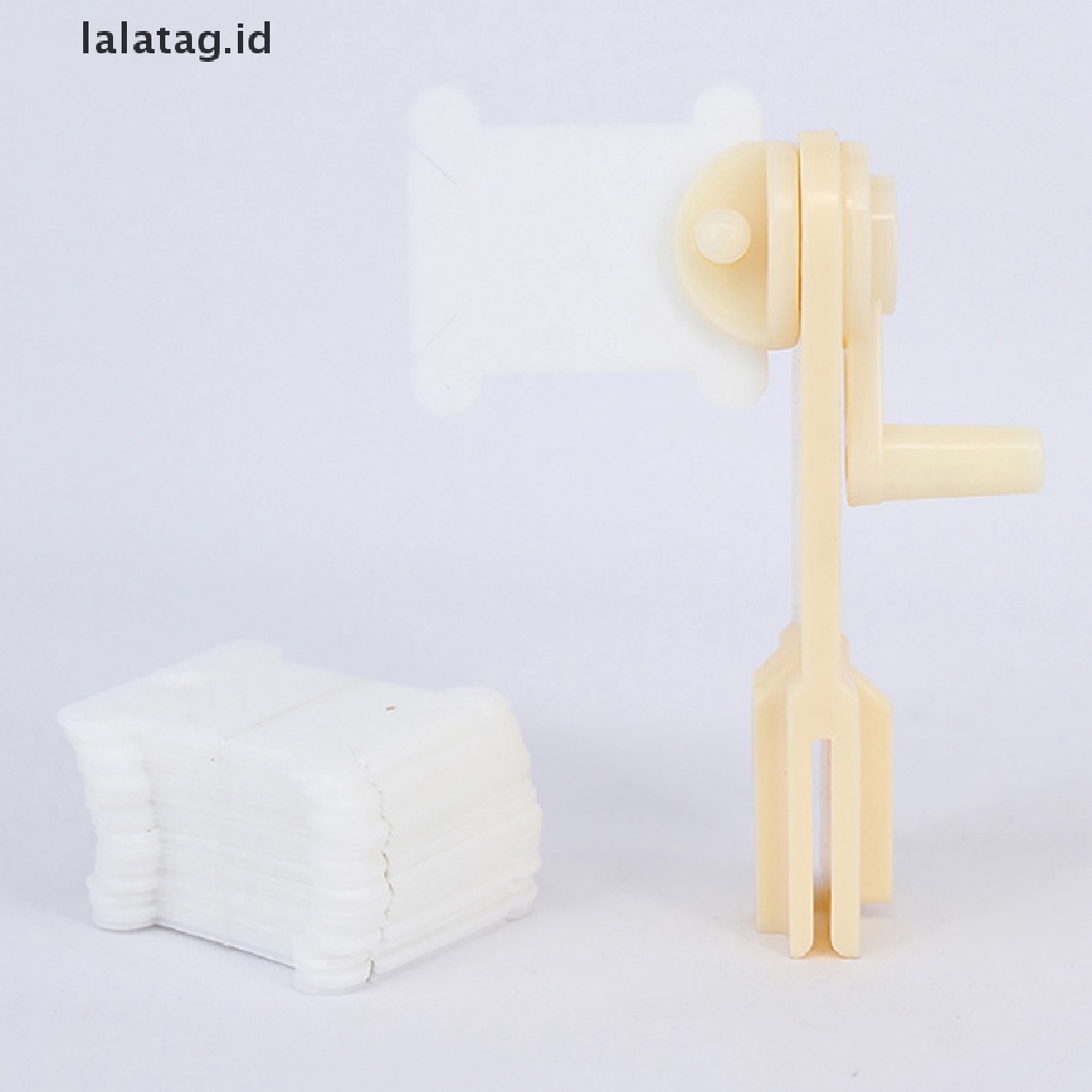 [lalatag] 1pc string winder &amp; 30pcs bobbins Benang Bordir &amp; craft Bahan Plastik Untuk stora [ID]