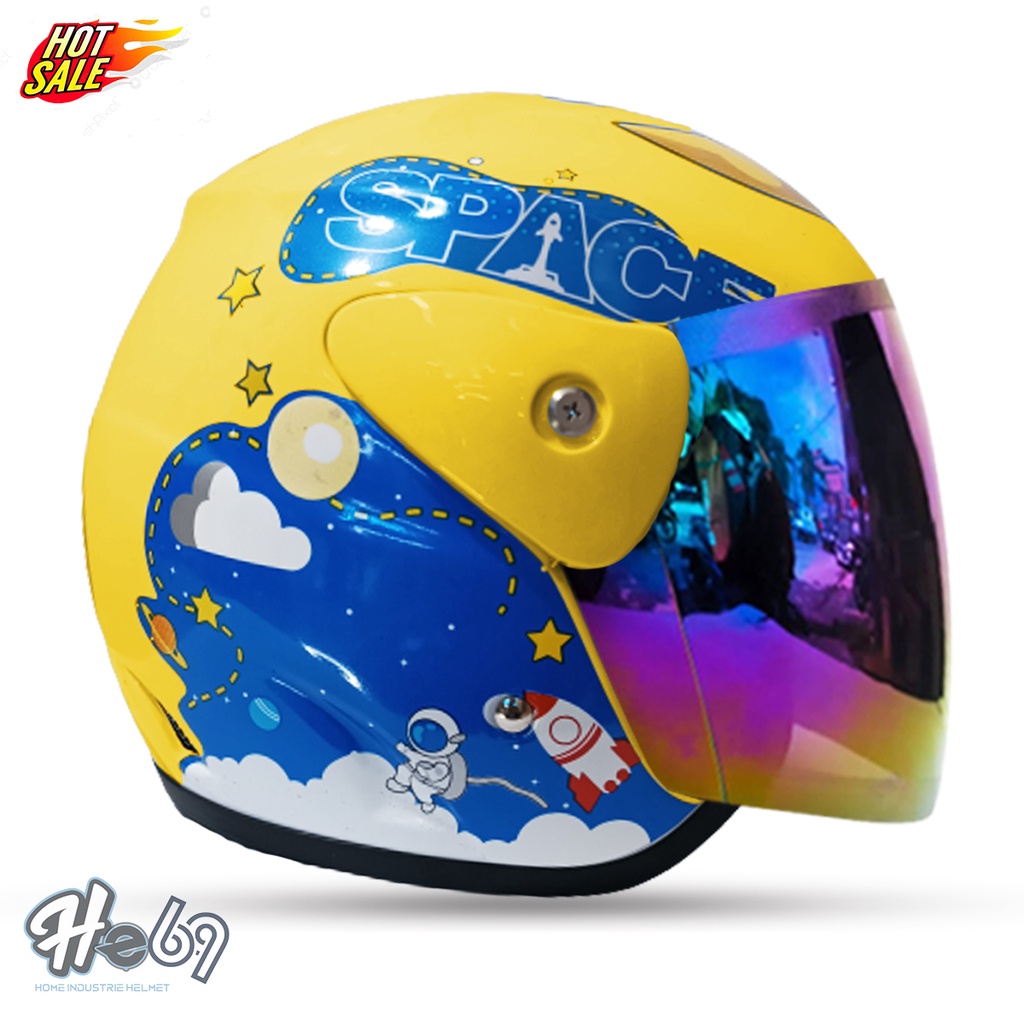 Helm Half Face GM Evouliton SPACE / Helm Wanita Dewasa COD