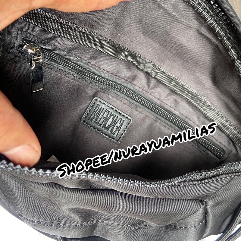 Tas Waistbag pria Balenciaga import tas selempang pria wanita branded