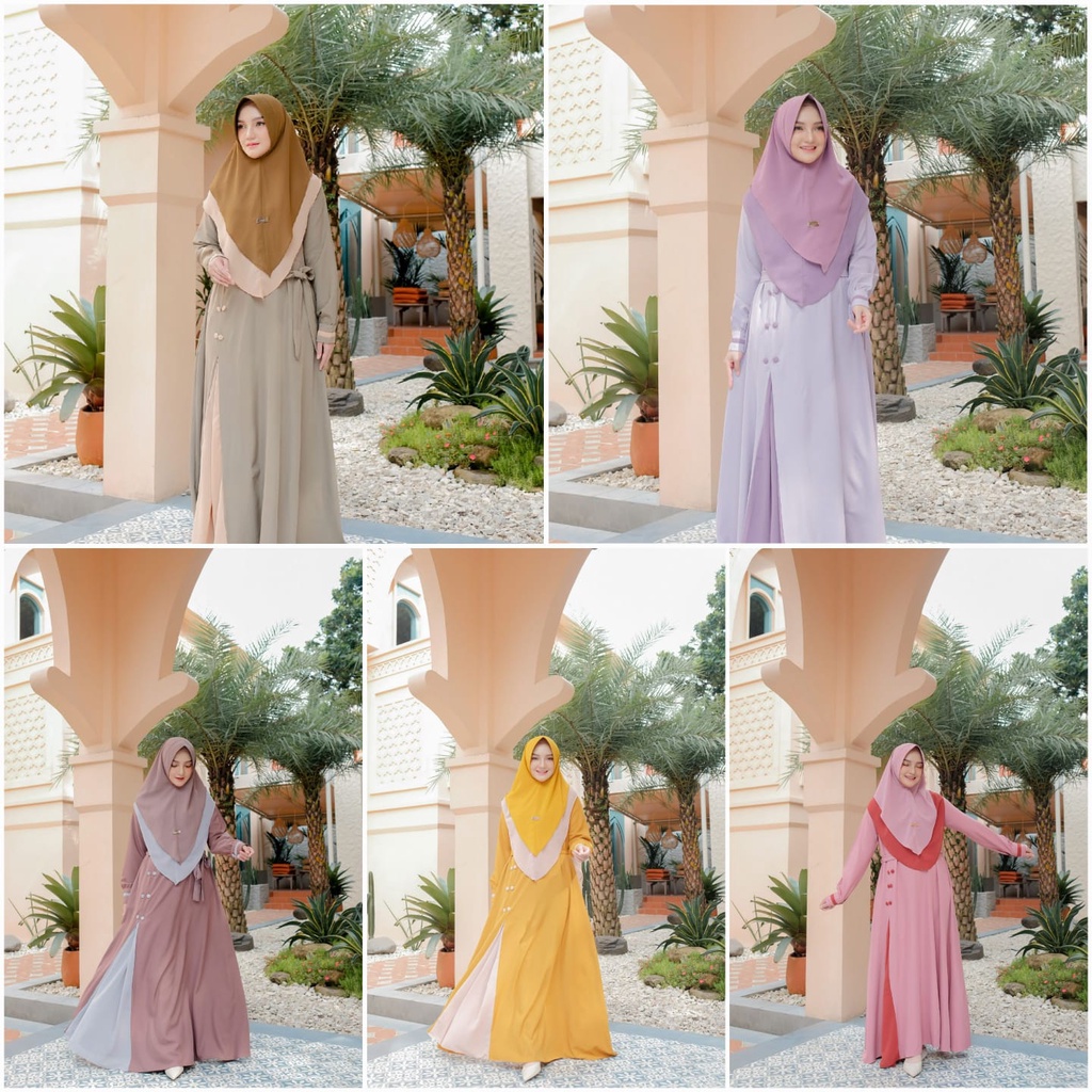Gamis Aqila | Gamis Terbaru | Gamis Kekinian | Gamis Murah | Gamis Set | Dress Muslimah | Aiisha Fas