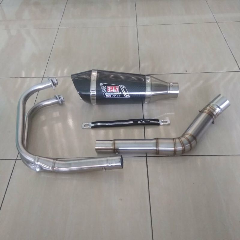 knalpot racing yoshimura r11 untuk ninja 250 fi/old mt25 r25 cbr250rr z250