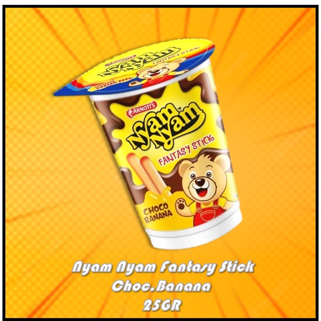 

Arnott's Nyam Nyam Fantasy Stick Choc Banana