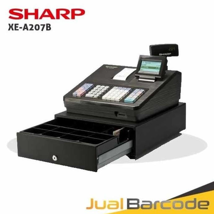 CASH REGISTER XE-A207B - MESIN KASIR SHARP 207 HITAM