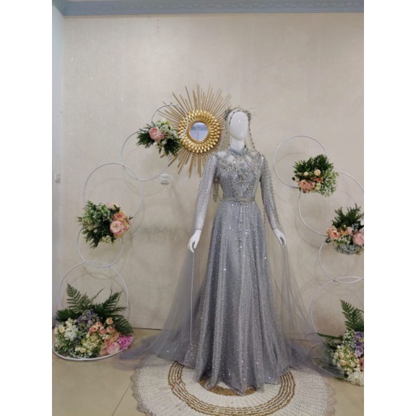 Syar'i Dress Wedding Cantik Murah