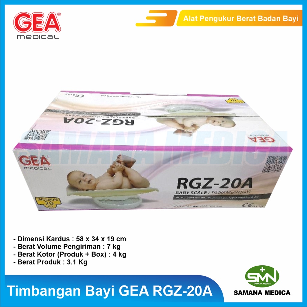 Timbangan Bayi GEA RGZ-20A Timbangan Manual Mengukur Berat Badan Bayi dan Balita GEA