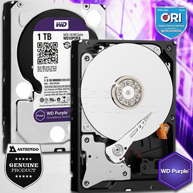 WD Purple 1TB   CCTV Surveillance Hard Drives