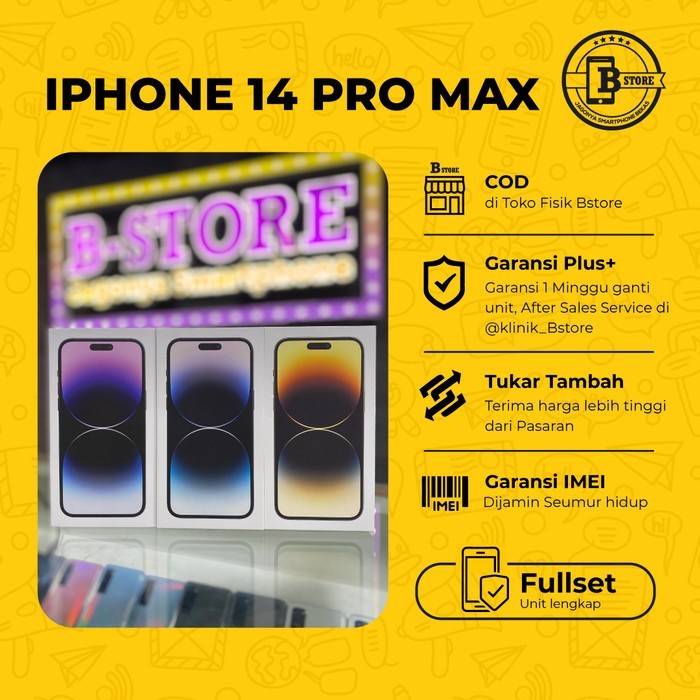 iPhone 14 PRO MAX 512GB - NEW UNIT- GARANSI TAM - 512 GB - COD Jakarta