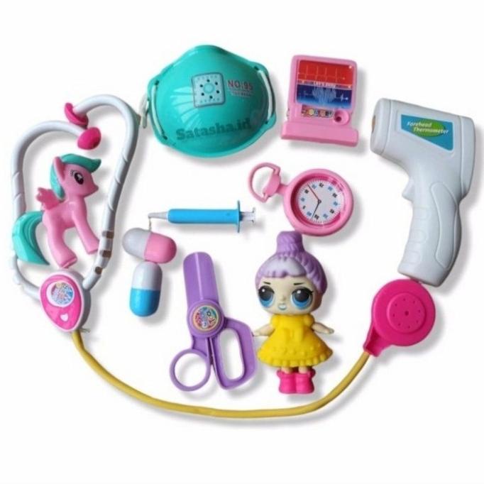 MAINAN DOKTER SET LOL & KUDA PONY - MAINAN DOKTERAN EDUKASI ANAK