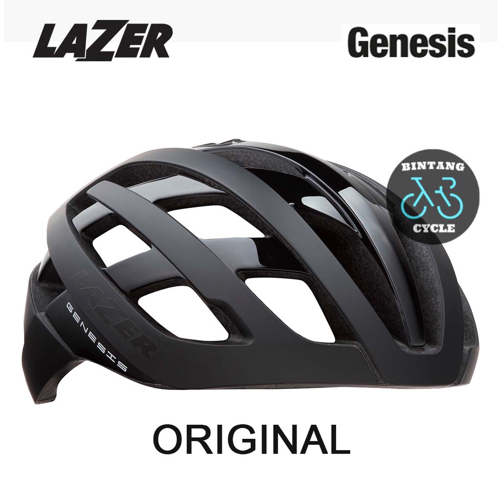 LAZER HELMET GENESIS AF BLACK - Helm Sepeda Lazer