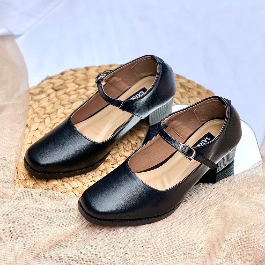 SARMER - CHARLOTTE HEELS BLACK