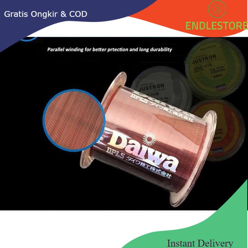 DAIWA JUSTRON Senar Tali Benang Pancing Nylon Series Braided DPLS - Transparant