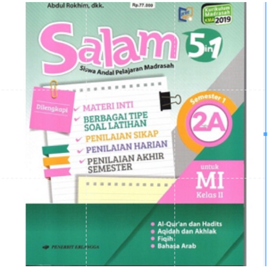 Erlangga - SALAM (SISWA ANDAL 5PELAJARAN MI) 5IN1 KLS.2A/K2019