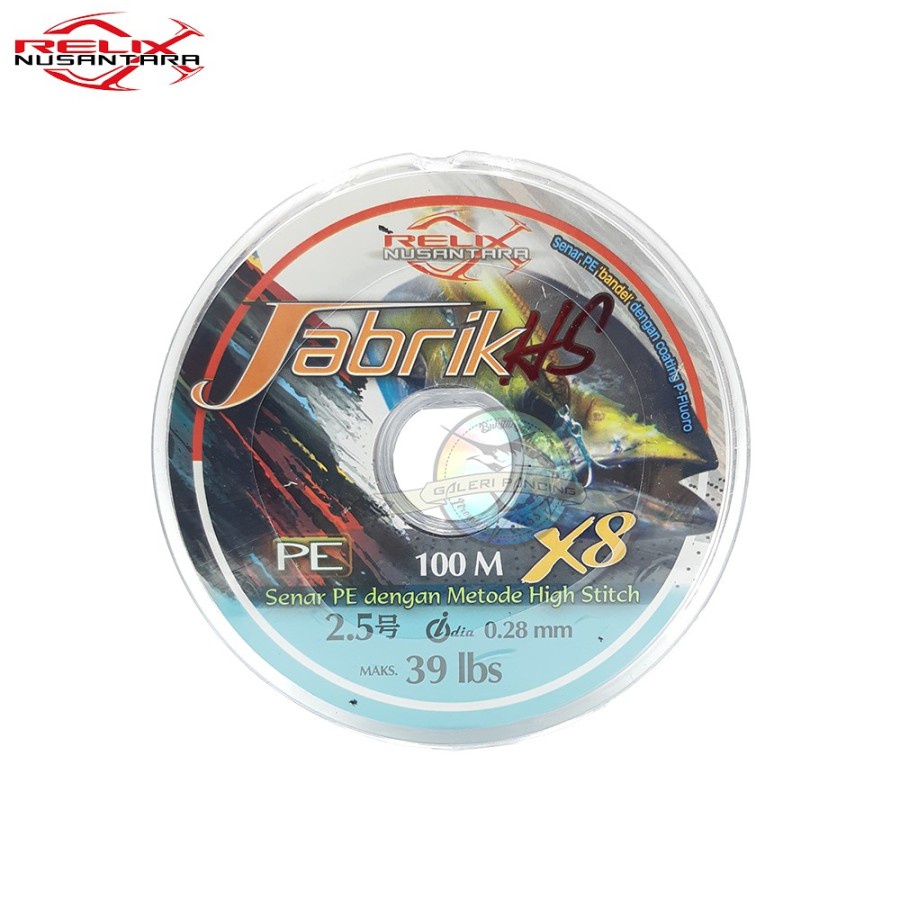 Terlaris Senar Pe 2,5 Relix Nusantara Jabrik Hs X8 100M - Connecting