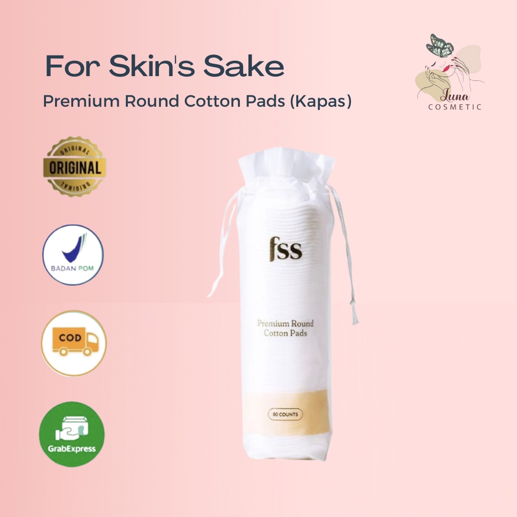 For Skin's Sake FSS - Premium Round Cotton Pads (Kapas)