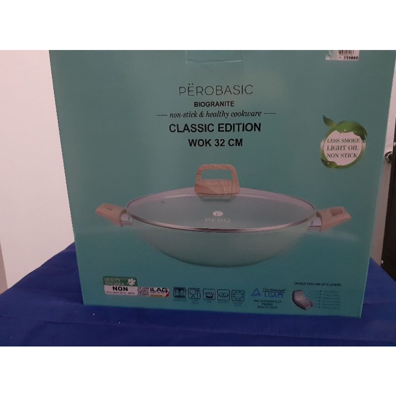 Pero Work pan 32cm+Lid/Deep fry pan 24cm+Lid