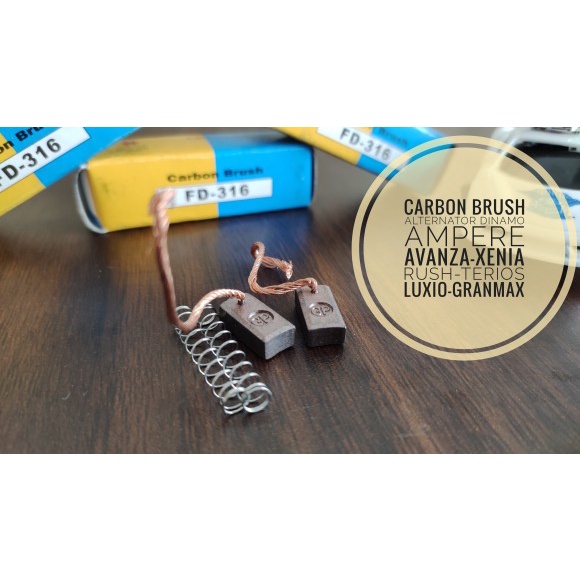 Carbon brush Alternator Dinamo Ampere Avanza Xenia Rush Terios Luxio Granmax