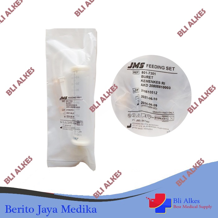 Jual Feeding buret set JMS Feeding set buret JMS Feeding tube buret set JMS Feeding tube set