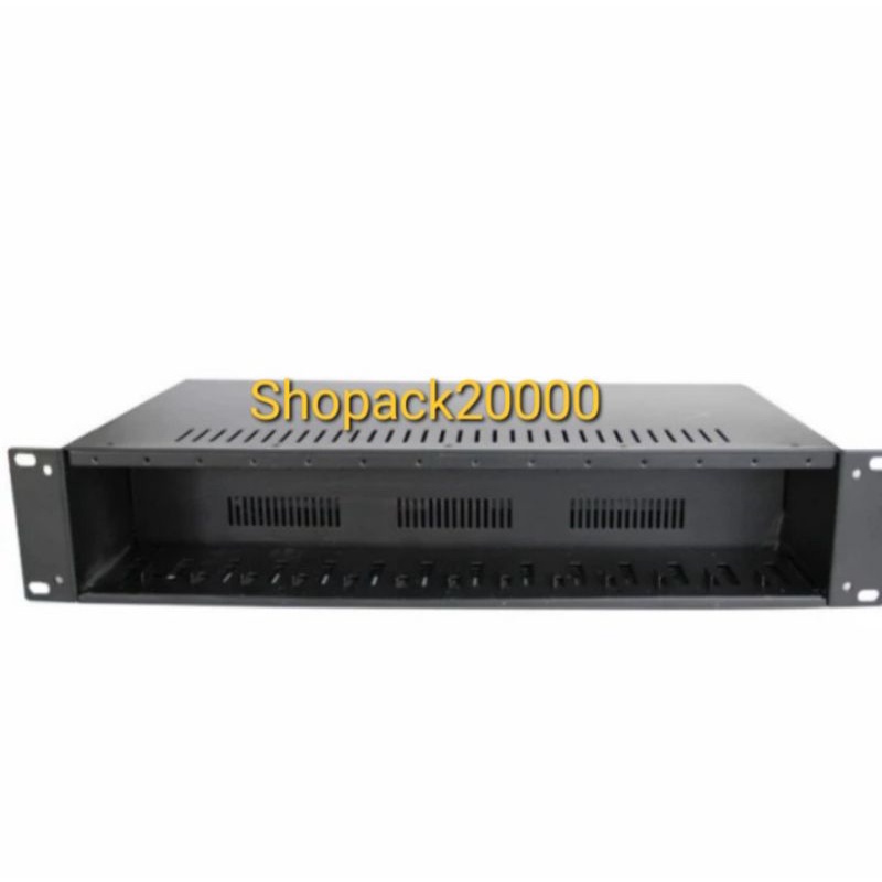 RACK TRANSCEIVER MEDIA FIBER COMVERTER 14 SLOT NON PSU