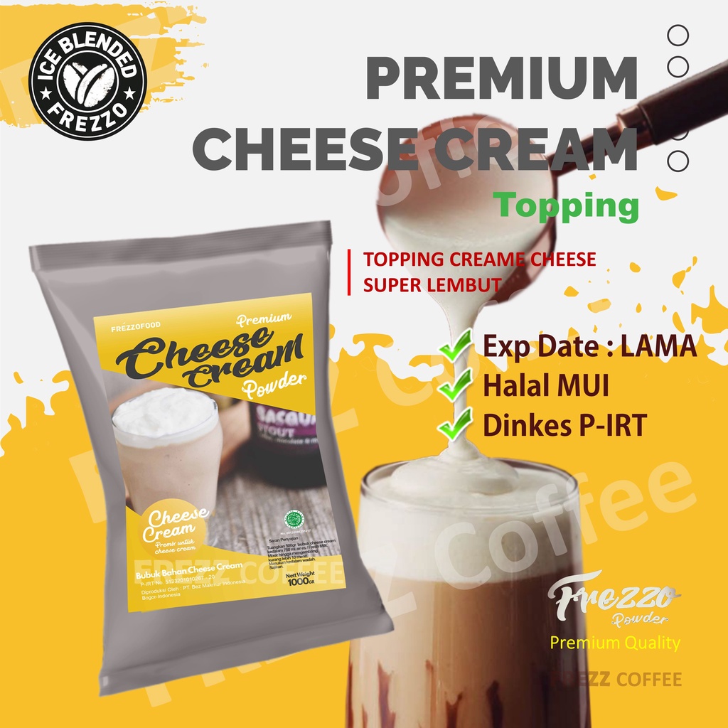 

PREMIUM CHEESE CREAM 1KG / TOPPING FREZZO